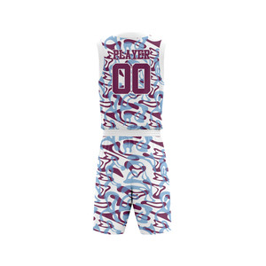 Uniformes de basketball sans manches en polyester respirant de qualité professionnelle, col en V, grandes tailles, logos personnalisés, couleurs imprimées par transfert thermique - Product Image 2