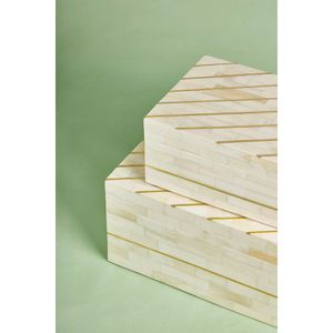 <b>Wooden</b> and Resin Inlay Decorative Organizer <b>Box</b> for <b>Keepsakes</b> Jewelry Accessories - Product Image 6