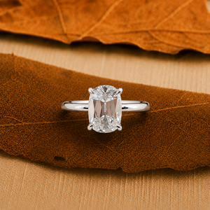 Bague de fiançailles en diamant de laboratoire taille coussin de 2 carats, or jaune massif 14K/10K, certifiée IGI, cadeau de luxe pour femme - Product Image 6