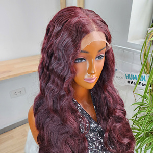 Human Hair <b>Wigs</b> Super Double Drawn 100% Virgin Raw Vietnamese Hair Body Wave 5x5 Closure Transpance <b>Lace</b> <b>Wig</b> - Product Image 4