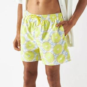 Livraison Rapide - Short de Bain Homme Personnalisé Écologique avec Logo Avant, Séchage Rapide, Respirant, Taille Élastique, Poches - 100% Polyester - Product Image 4