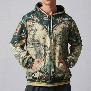 Nueva Llegada, Sudaderas con Capucha de Sublimación para Hombre, Otoño, Calidad Premium, Mezcla de Poliéster/Algodón, Ecológicas, Transpirables, Impermeables, Resistentes al Viento - Product Image 2