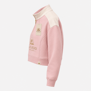 เสื้อสเวตเชิ้ตผ้าฟลีซกันเป็นขุย สีชมพู รุ่น Silk Road Generations สำหรับผู้หญิง ผลิตจากโพลีเอสเตอร์/คอตตอน ทรงปกติ ซิปด้านหน้า ลายโลโก้รูปอูฐ เหมาะสำหรับฤดูร้อน - Product Image 2