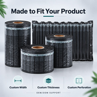 AIR-DFLY OEM ODM Coussin d'Emballage Gonflable Personnalisé Noir en Rouleau de Colonnes d'Air PA PE pour Expédition de Marchandises Fragiles