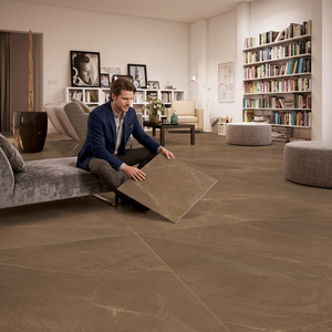 Vista: 48x48 pulgadas (120x120cm) Bottochino Marfil Cerámica Pared Losa de mármol-Azulejos de porcelana para pisos esmaltados pulidos, 1200x1200mm - Product Image 3