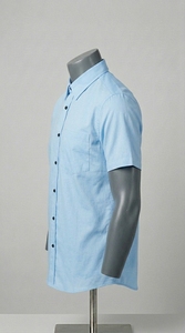 เสื้อเชิ้ตแขนสั้นผู้ชายมีสไตล์ ผ้าฝ้ายผสมเนื้อนุ่ม ใส่ได้ทุกวัน แฟชั่นลำลองแบบมืออาชีพ - Product Image 5