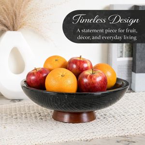 Elegant Premium Modern Marble Black <b>Decorative</b> Storage Bowl for <b>Kitchen</b> Dining Table Multi-Functional for Diwali Ramadan - Product Image 1