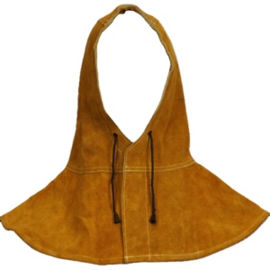 Capuche de sécurité pour soudeur en cuir de vachette de qualité supérieure, certifiée CE, résistante au feu, anti-coupure, anti-chaleur, protection des mains - Product Image 1