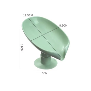 Professional Super New Leaf Shape Soap Box <b>Drain</b> Soap Holder Box <b>Bathroom</b> Accessories Toilet Laundry Soap Box Bat Good Quality - Product Image 6