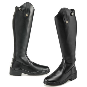 Equestrian Horse <b>Riding</b> <b>Boots</b> synthetic <b>leather</b> long <b>riding</b> <b>boots</b> in smooth <b>black</b> Luxury <b>Riding</b> <b>boots</b> made by Life Care Instr - Product Image 3