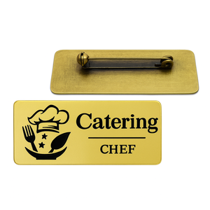 Etiqueta reutilizable para camarero, placa de identificación personalizada de metal para empleados de hotel. - Product Image 4