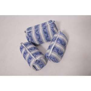 Pochette de maquillage en coton à imprimé floral, pochette de rangement pour cosmétiques, organiseur de toilette à fermeture éclair, sac de voyage floral - Product Image 5