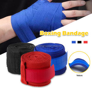 Guantes de boxeo de algodón elásticos de medio dedo para hombres y mujeres para Muay Thai y envoltura de mano, guantes interiores, equipo de protección - Product Image 4