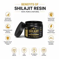 Résine de Shilajit de Qualité Supérieure 25g – Résine de Shilajit Traditionnelle de l'Himalaya à Base de Plantes avec Dosage Facile et Pot de Rangement Pratique