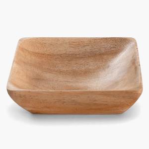 ชามไม้ทำมือพร้อมลวดลายตกแต่งและชามเสิร์ฟสำหรับบ้าน ครัว โรงแรม และรีสอร์ท ชามเสิร์ฟราคาส่งออก - Product Image 1