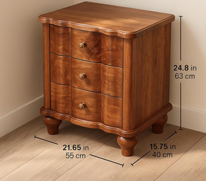 Nouvelle conception d'usine, table de chevet moderne en bois écologique avec tiroirs, table de chevet pour chambre à coucher, produit artisanal en gros - Product Image 4