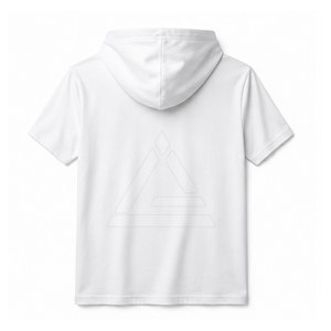 เสื้อยืดมีฮู้ดผู้ชายสไตล์โมเดิร์น แขนสั้น คอวี ตัดต่อสี น้ำหนักเบา ระบายอากาศได้ดี เหมาะสำหรับใส่ในชีวิตประจำวันและกิจกรรมต่างๆ - Product Image 2