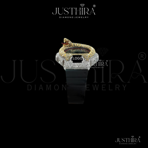 Reloj de Diamantes Moissanite Elegante en Oferta para Mujer, Reloj de Pulsera de Lujo con Piedras Brillantes, Disponible al Mejor Precio del Mercado - Product Image 5