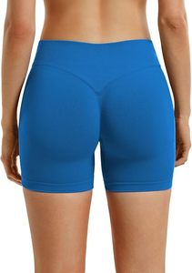 High Waist Biker Shorts for Women Plus Size <b>Athletic</b> Gym Running Pilates Yoga Sport Short Workout Shorts - Product Image 2