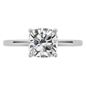 VVS1 Moissanite Hidden Halo Engagement <b>Ring</b> 1.25 CT Cushion Cut 10K Solid White Gold Wedding <b>Statement</b> <b>Ring</b> For Her - Product Image 2