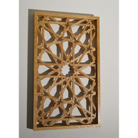 Décoration murale géométrique moderne en bois, artisanale et écologique, pour anniversaire, idéale pour salon de luxe, taille personnalisée, prix bas
