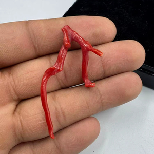 ลูกปัดปะการังแดงอิตาลีคุณภาพสูง รูปทรงกิ่งไม้ สำหรับทำเครื่องประดับ - Product Image 2