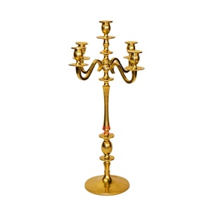 New 5 Arm <b>Candelabra</b> for Home Decoration Gold Plated Hot Selling 5 Arm Decorative Handmade <b>Candelabra</b> For Sale - Product Image 1