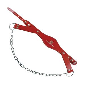 Hot Selling Original Cowhide Leather Heavy Duty Fitness Exercise Gear Strong and Durable Straight <b>Plate</b> Weightlifting Harness - Product Image 1