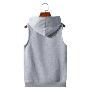 New Top Selling Men's Workout Sleeveless Gym <b>Hoodie</b>- Lightweight and Breathable Gym <b>Hoodie</b> for Fitness <b>Bodybuilding</b> OEM - Product Image 3