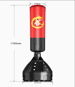 Sac de frappe de qualité commerciale, sac de boxe suspendu pour la salle de sport, l'entraînement au MMA, au karaté et au taekwondo - Product Image 2