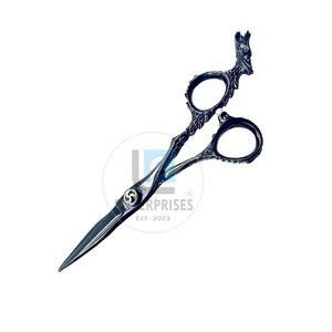 Ciseaux de barbier en acier inoxydable, dernière conception, service OEM, haute qualité, durables, légers, pour droitiers, manche moyen - Product Image 4