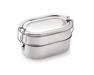Boîte à lunch minimaliste à 3 niveaux en acier inoxydable, conteneur alimentaire isotherme portable, anti-fuite, thermique, pour enfants, compatible lave-vaisselle - Product Image 5