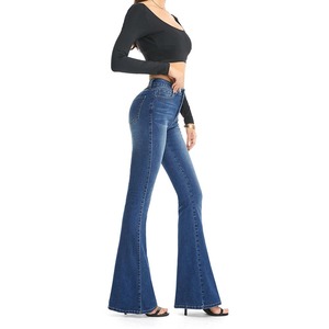 Women Flare Pants Stretchy High <b>Waist</b> Yoga Leggings Breathable Casual Wear OEM Supplier Pakistan Export Apparel - Product Image 4