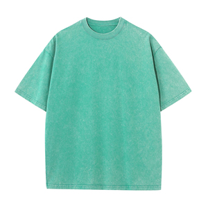 Men's Oversized Acid Wash Men T-Shirt With <b>Skull</b> Pattern Short Sleeve O-Neck Street Style Cotton Jersey <b>Top</b> Wholesale Rate - Product Image 4