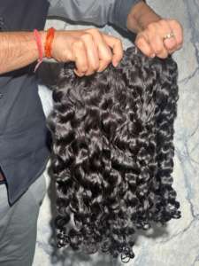 Extensiones de Cabello Natural Rizado del Sur de la India al por Mayor, de un Solo Donante, Gruesas, con Puntas Completas, Cutículas Alineadas, Paquetes de Cabello Sin Procesar - Product Image 5