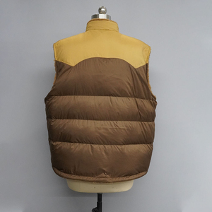Custom Logo Men Womens Crew Neck Puffer Vest Quilted Sleeveless Button Lightweight Waterproof Eco-Friendly Reversible <b>Plus</b> <b>Size</b> - Product Image 3