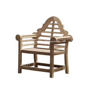 เก้าอี้ไม้ Adirondack ดีไซน์หรูหรา ทำด้วยมือจากไม้เนื้อแข็ง สำหรับสวนและห้องรับประทานอาหาร - Product Image 5