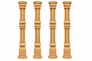 Mandap Haveli para Bodas Indias con Tres Pilares de Madera, Mandap Kalyana de Madera de Lujo, Estilo Templo del Sur de la India, para Bodas en EE. UU. - Product Image 6