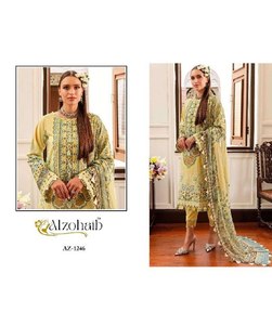 Diseño moderno, última colección, especial para Eid, conjunto de salwar-kameez y dupatta de algodón con estampado y bordado, fabricante de Surat. - Product Image 2