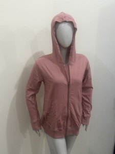 Sweat-shirts à fermeture éclair pour mastectomie avec poches de drainage – Indispensables après la chirurgie – T-shirts de récupération doux à manches courtes et fermeture éclair intégrale sur le devant - Product Image 2