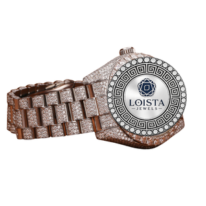 Reloj de Diamantes, Reloj con Incrustaciones de Diamantes, Acero Inoxidable, Los Mejores Relojes Automáticos de Marca para Hombre a Precio de Mayoreo, LOISTA JEWELS - Product Image 2