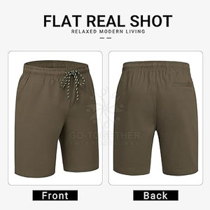 Pantalones Cortos Elegantes para Hombre, Material Suave, Corte Moderno, Ideales para Uso Diario, Viajes a la Playa y Looks Casuales - Product Image 4