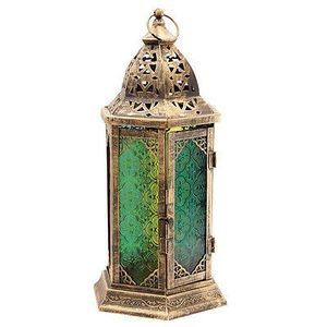 Concept Home Lanterne en fer avec panneaux de verre gaufrés, design ajouré complexe, faite à la main, résistante à la chaleur, décoration d'intérieur, porte-bougie - Product Image 4