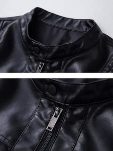 New Style 2026 Men Leather <b>Biker</b> <b>Jacket</b> High Performance Motorcycle Leather <b>Jacket</b> for Men - Product Image 4
