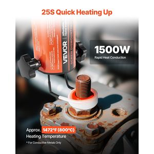Riscaldatore a Induzione Magnetica Portatile da 1500W 110V, Kit Mini Macchina Riscaldante per Rimozione Bulloni e Dadi, Strumento per Riparazioni Auto (Versione Russa) - Product Image 2