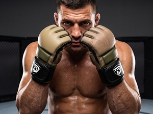 Guantes de MMA Dumela International EVO, Cuero Vacuno, Color Bronceado Oliva, Duraderos, para Todas las Estaciones, Protección - Product Image 3