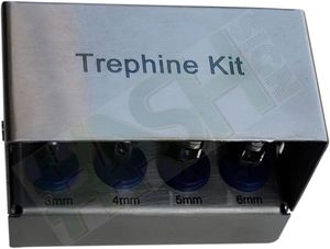 Kit de Trepanos para Implantes Dentales, 8 Piezas, Juego de Fresas de Extracción de Núcleo Óseo de Acero Inoxidable Alemán para Cirugía Oral - Product Image 4