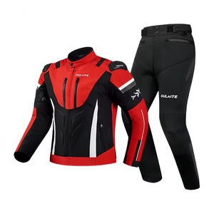 Red Black Motorcycle <b>Racing</b> <b>Jacket</b> and Pants Protective Riding Suit Breathable Waterproof Motorbike <b>Racing</b> Wear - Product Image 2