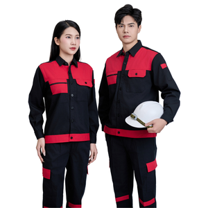 Conjunto de ropa de trabajo al por mayor, pantalones/camisa transpirables duraderos, lavado de coches, soldadura, construcción, edificio, talla grande XL, botón bajo MOQ - Product Image 4