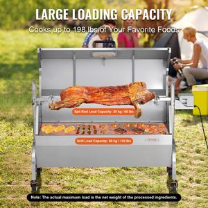 52W 198LBS arrosto allo spiedo barbecue alla griglia per arrostire il pollo di agnello di maiale - Product Image 3